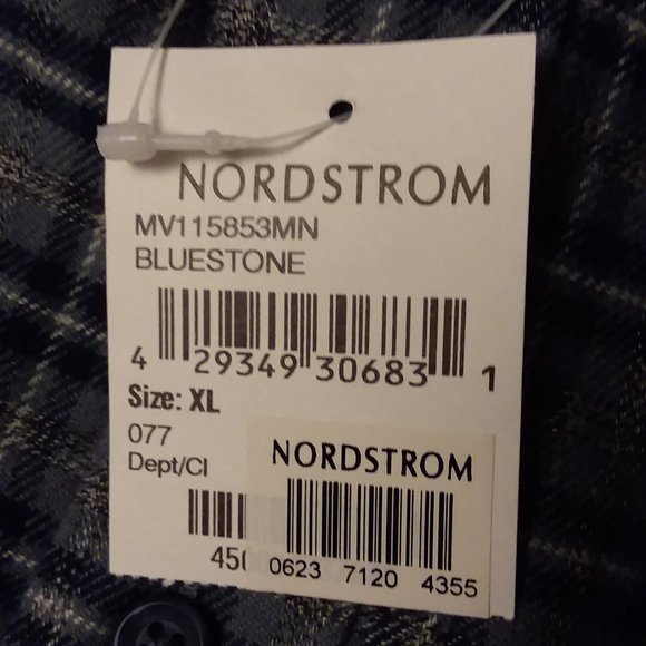Nordstrom Bluestone Flannel Button Down shirt Size XL - Picture 5 of 5